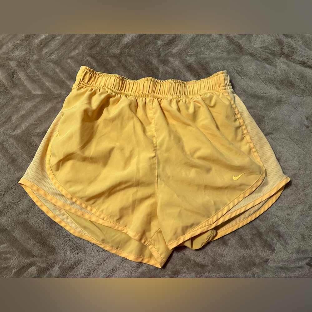 Nike Women's Yellow Athletic Shorts
